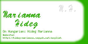 marianna hideg business card